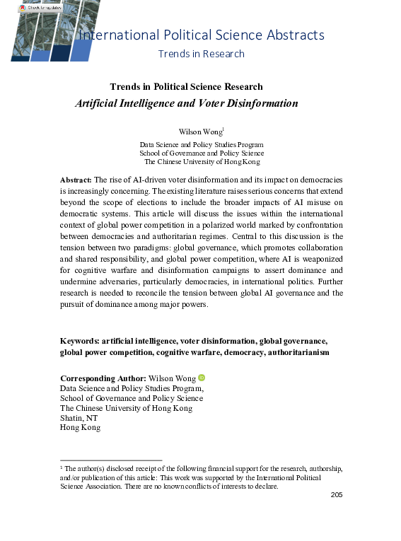 (PDF) International Political Science Abstracts