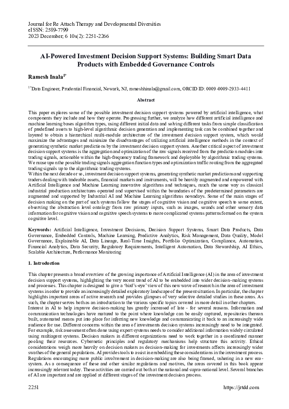 (PDF) AI-Powered Investment Decision Support Systems: Building Smart ...