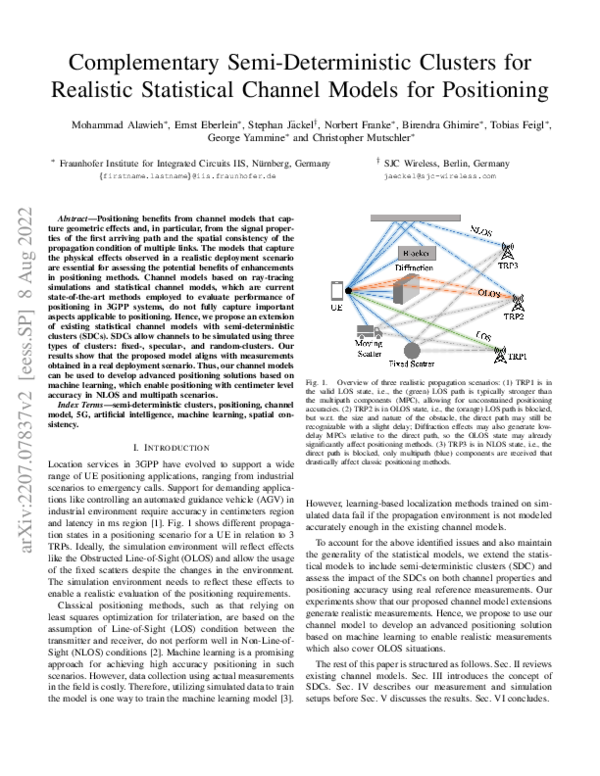 (PDF) Complementary Semi-Deterministic Clusters for Realistic ...