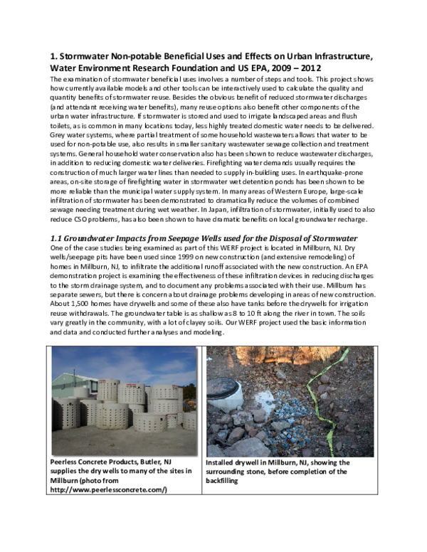 (PDF) Stormwater Non-Potable Beneficial Uses and Effects on Urban ...