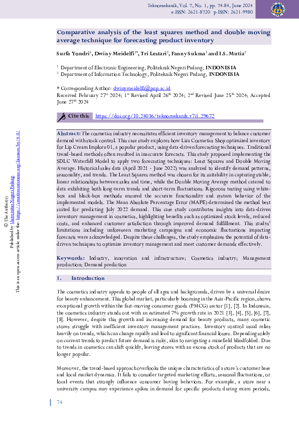 (PDF) Comparative analysis of the least squares method and double ...