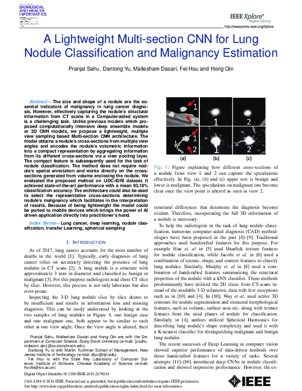(PDF) A Lightweight Multi-Section CNN for Lung Nodule Classification ...