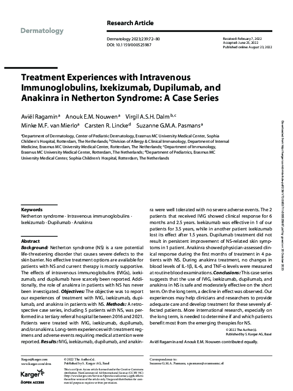 (PDF) Treatment Experiences with Intravenous Immunoglobulins ...