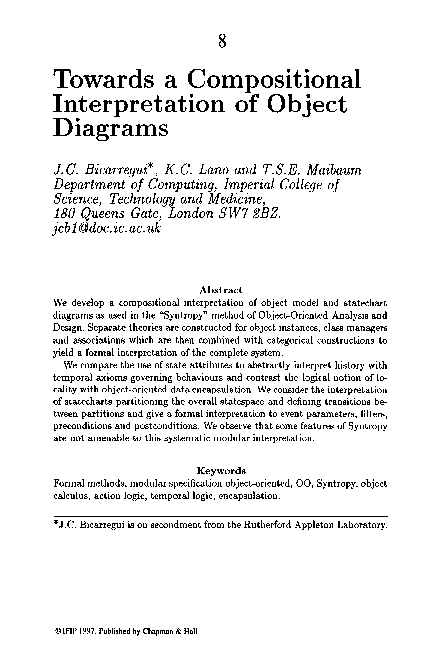 (PDF) Towards a Compositional Interpretation of Object Diagrams
