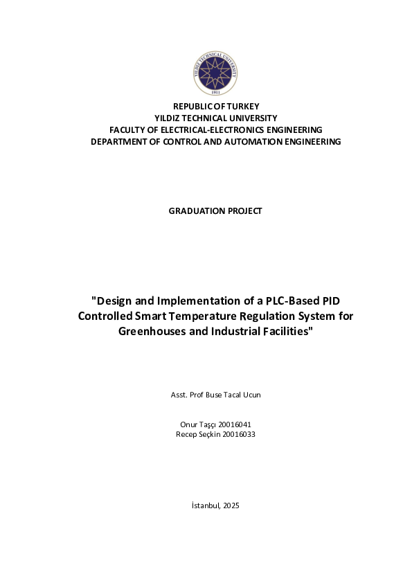 (PDF) Design and Implementation of a PLC-Based PID Controlled Smart ...