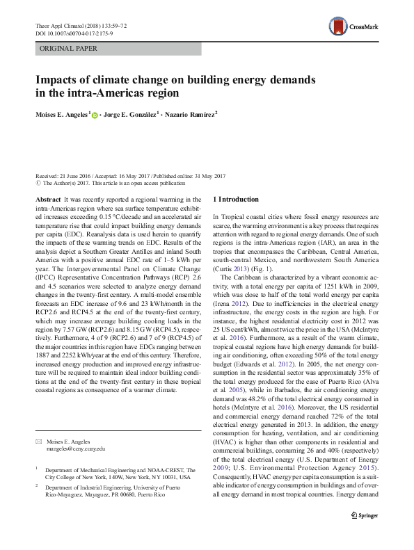 (PDF) Impacts of climate change on building energy demands in the intra ...
