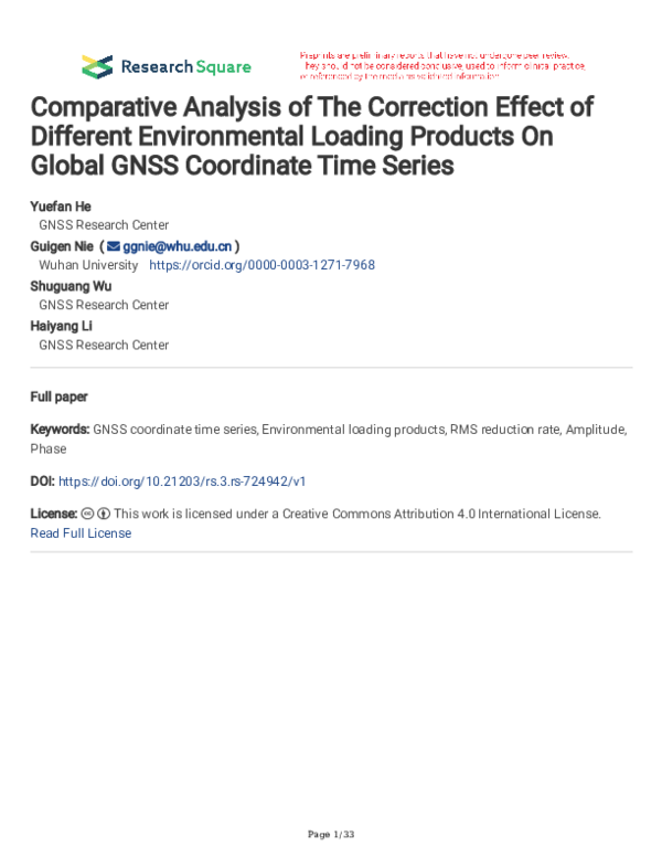 (PDF) Comparative Analysis of The Correction Effect of Different ...