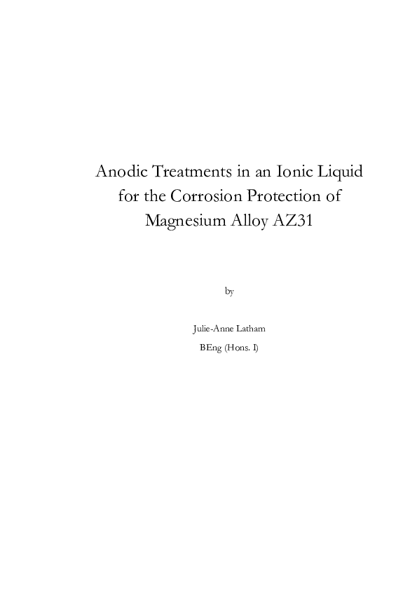 (PDF) Anodic treatments in an ionic liquid for the corrosion protection ...