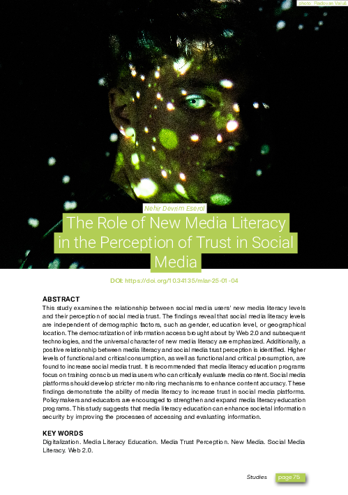 (PDF) The Role of New Media Literacy in the Perception of Trust in ...