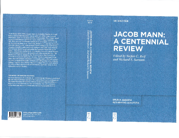 (PDF) Jacob Mann: A Centennial Review Introduction and Another Look at ...