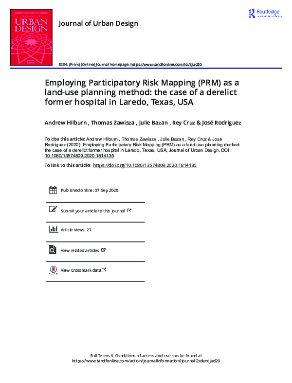 (PDF) Employing Participatory Risk Mapping (PRM) as a land-use planning ...