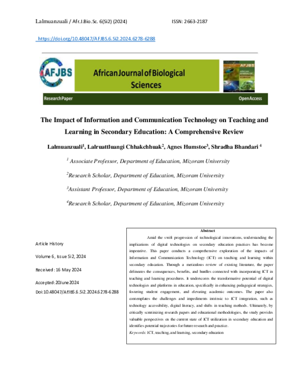 (PDF) The Impact of Information and Communication Technology on ...