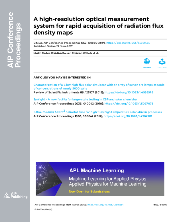 (PDF) A high-resolution optical measurement system for rapid ...