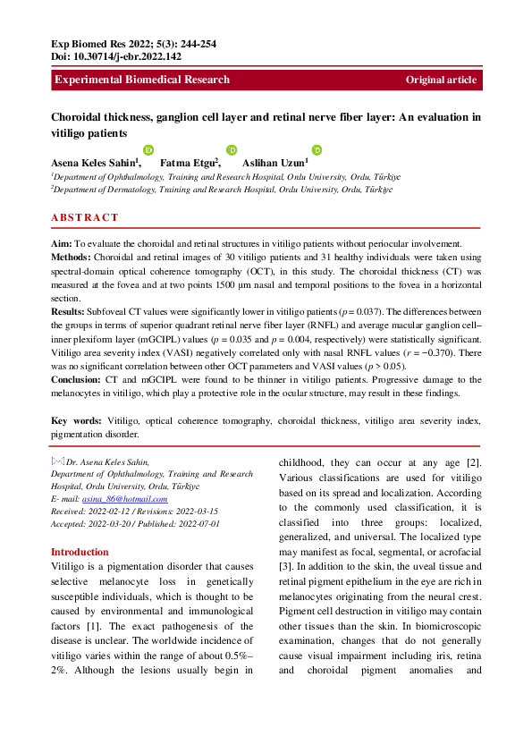 (PDF) Choroidal thickness, ganglion cell layer and retinal nerve fiber ...