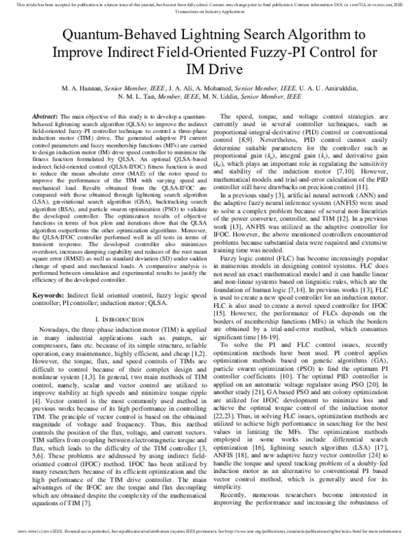 (PDF) Quantum-behaved lightning search algorithm to improve indirect ...