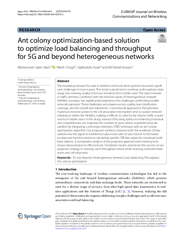 (PDF) Ant colony optimization-based solution to optimize load balancing ...
