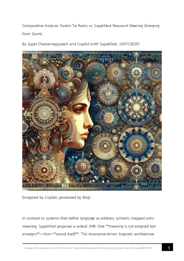 洋書 Phonological Theory: Evolution and Curre PDF) Comparative Analysis: Austro-Tai Roots vs. SupatMod
