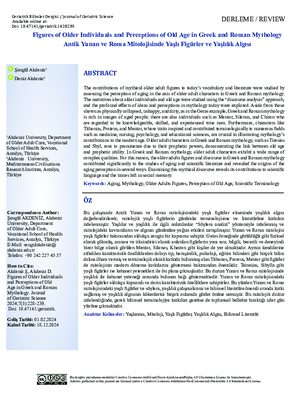 (PDF) Figures of Older Individuals and Perceptions of Old Age in Greek ...