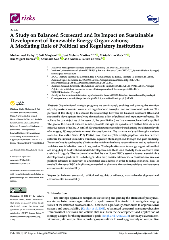 (PDF) A Study on Balanced Scorecard and Its Impact on Sustainable ...