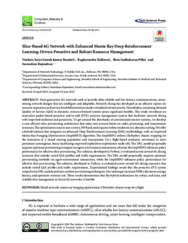 (PDF) Slice-Based 6G Network with Enhanced Manta Ray Deep Reinforcement ...