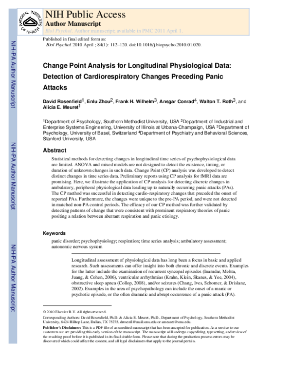 (PDF) Change point analysis for longitudinal physiological data ...