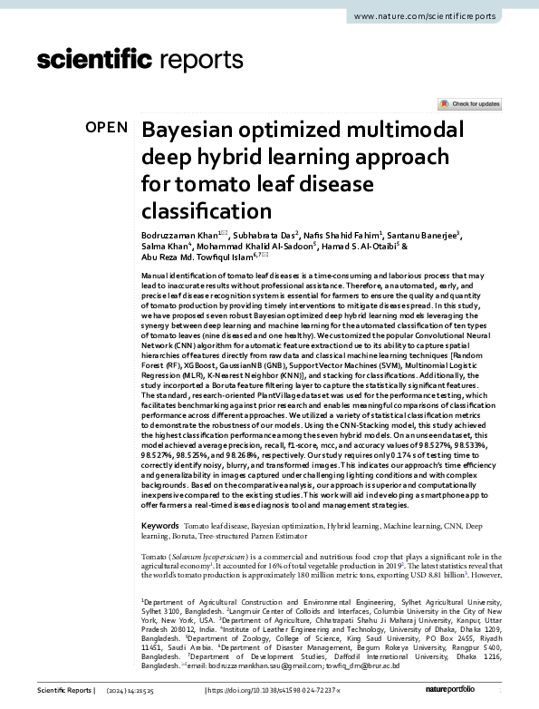 (PDF) Bayesian optimized multimodal deep hybrid learning approach for ...