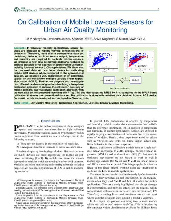 (PDF) On Calibration of Mobile Low-cost Sensors for Urban Air Quality ...