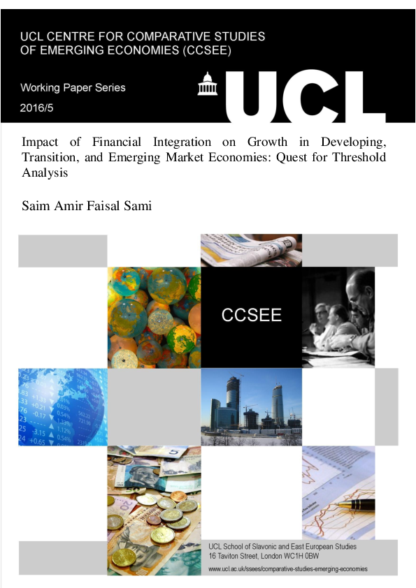 (PDF) Impact of Financial Integration on Growth in Developing ...