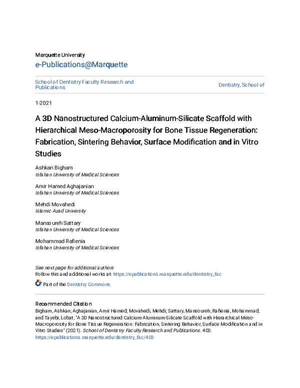 (PDF) A 3D nanostructured calcium-aluminum-silicate scaffold with ...