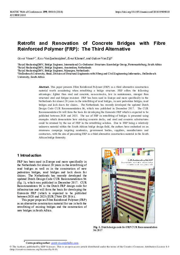 (PDF) Retrofit and Renovation of Concrete Bridges with Fibre Reinforced ...