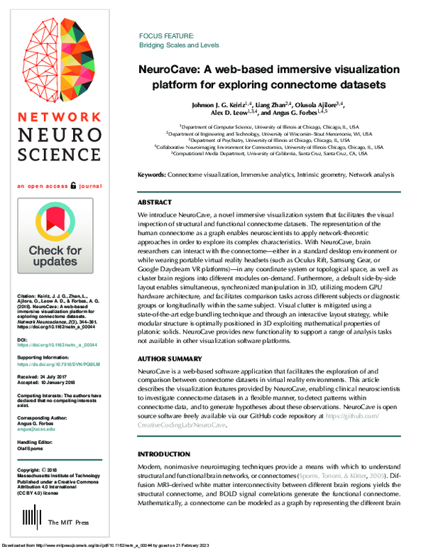 (PDF) NeuroCave: A web-based immersive visualization platform for ...
