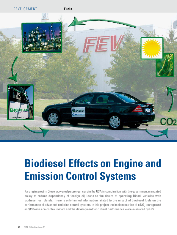 (PDF) Biodiesel Effects on Engine and Emission Control Systems