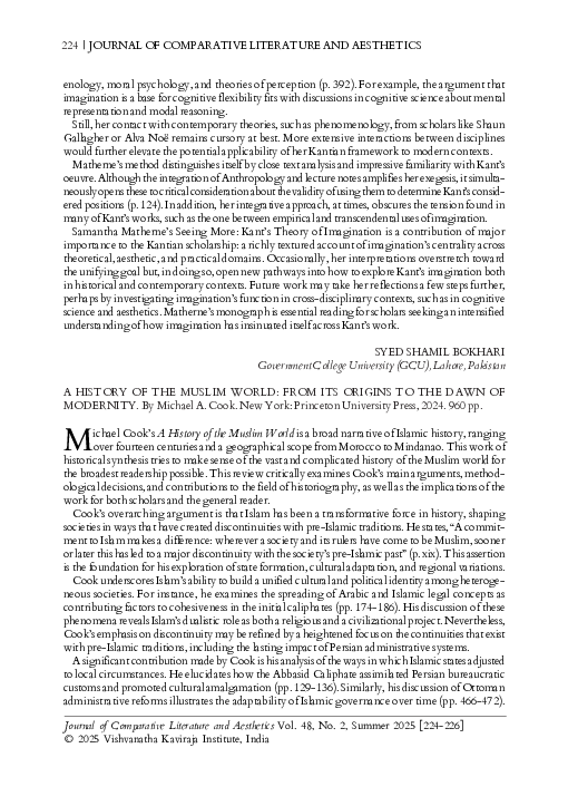 (PDF) Book Review: A History of the Muslim World: From Its Origins to ...