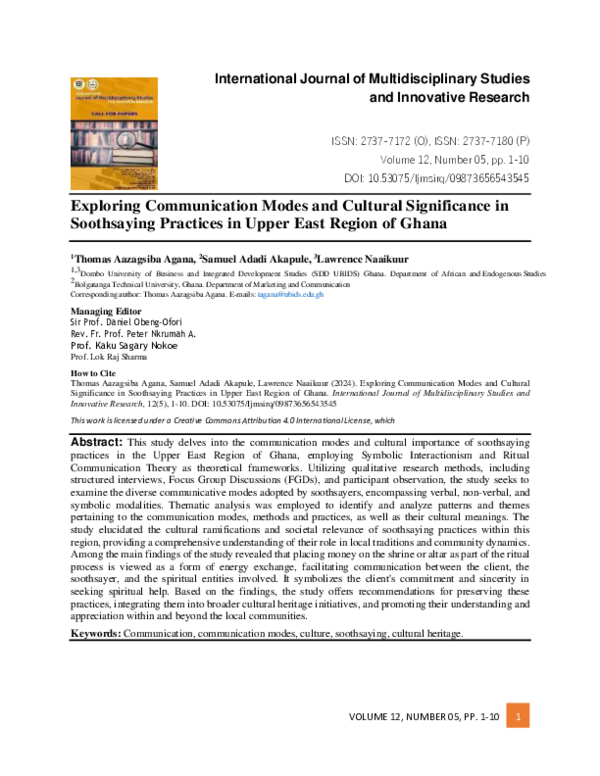 (PDF) International Journal of Multidisciplinary Studies and Innovative ...