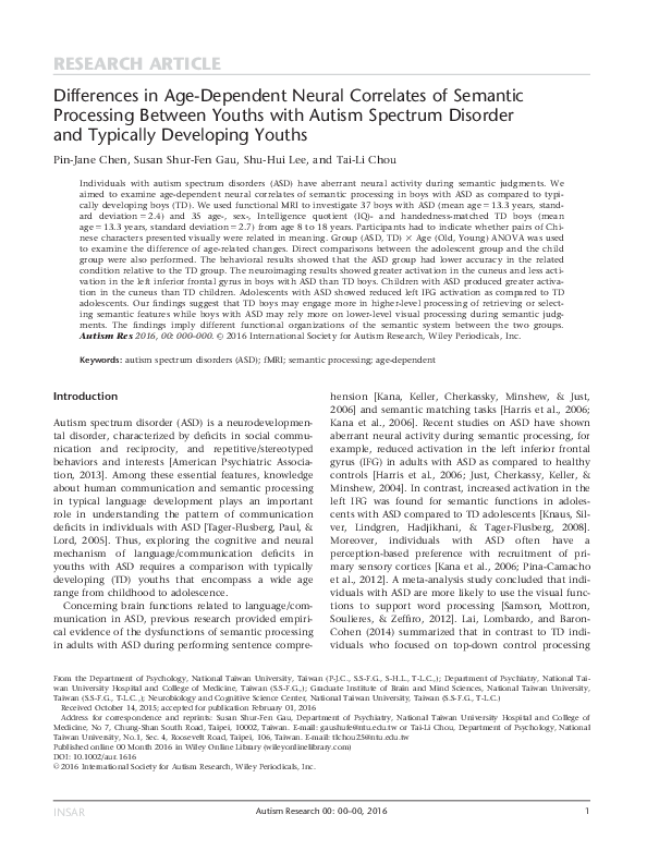 (PDF) Differences in age-dependent neural correlates of semantic ...