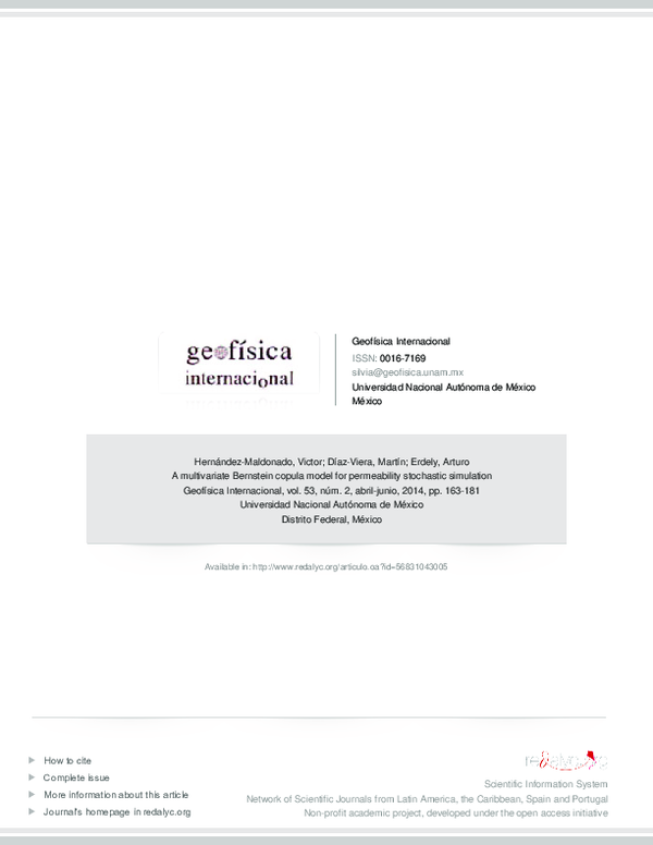 (PDF) A multivariate Bernstein copula model for permeability stochastic ...