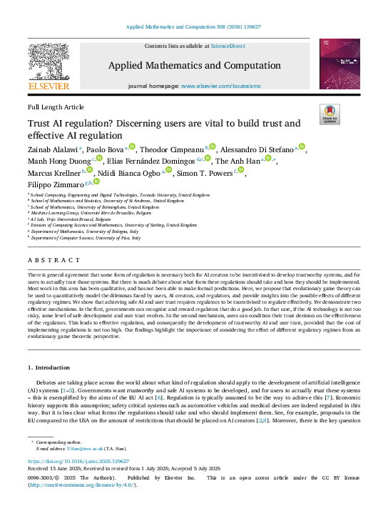 Pdf Trust Ai Regulation Discerning Users Are Vital To Build Trust