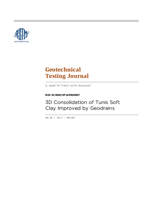 (PDF) Geotechnical Testing Journal