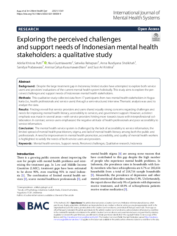 (PDF) Exploring the perceived challenges and support needs of ...