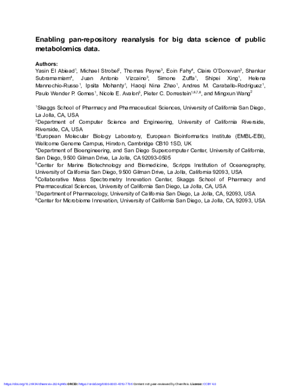 (PDF) Enabling pan-repository reanalysis for big data science of public ...