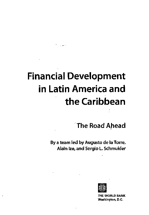 (PDF) Financial Development in Latin America and the Caribbean : The ...