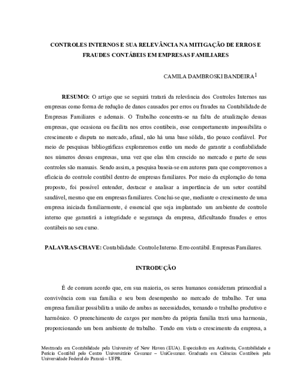 (PDF) CONTROLES INTERNOS E SUA RELEVÂNCIA NA MITIGAÇÃO DE ERROS E ...