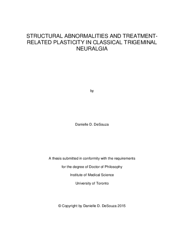(PDF) Structural Abnormalities and Treatment-related Plasticity in ...