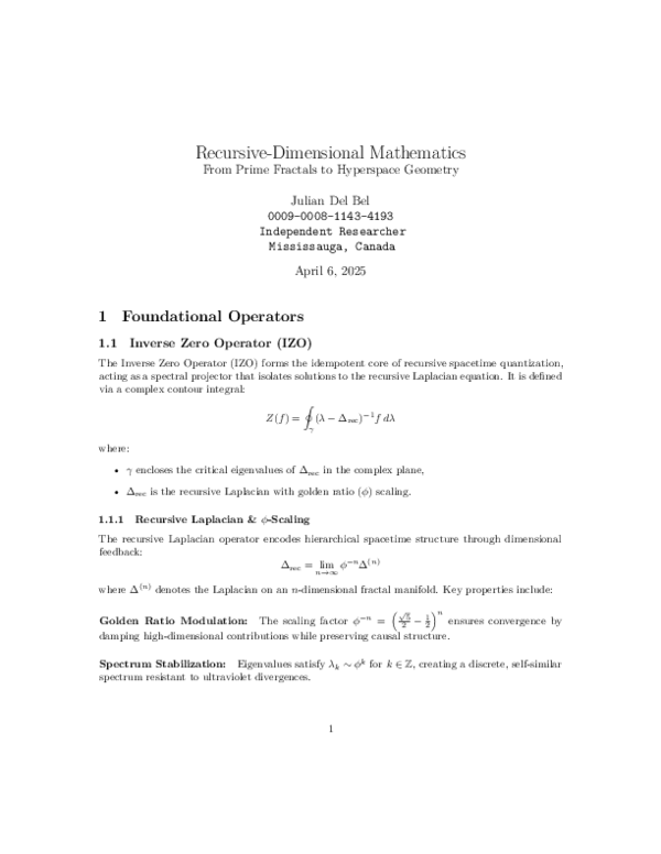 (PDF) Recursive-Dimensional Mathematics From Prime Fractals to ...