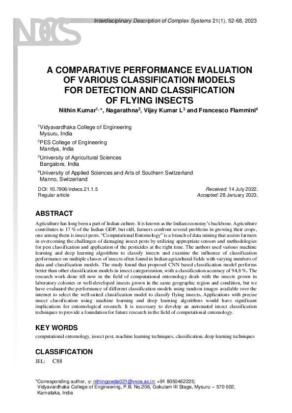 (PDF) A Comparative Performance Evaluation of Various Classification ...
