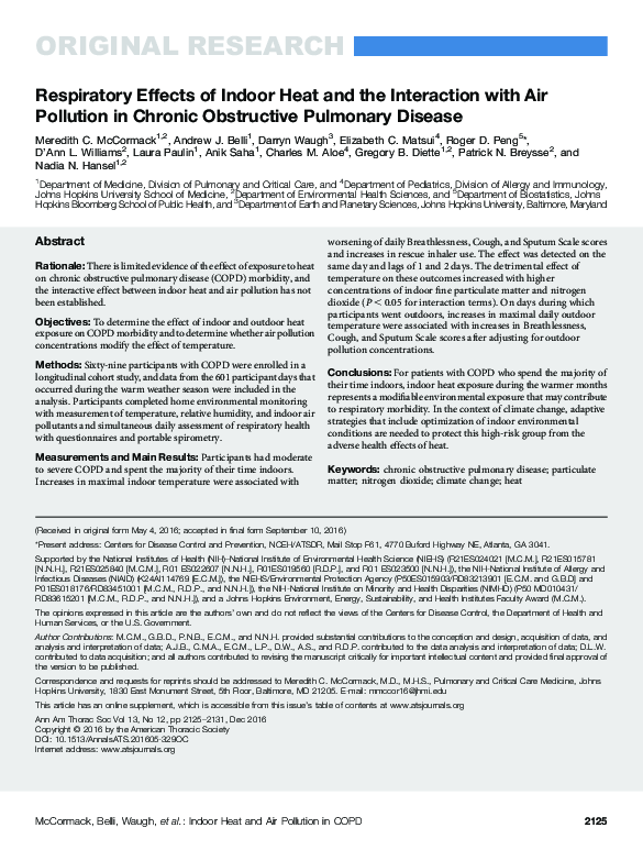(PDF) Respiratory Effects of Indoor Heat and the Interaction with Air ...