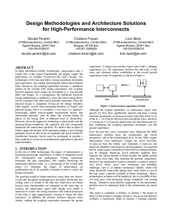 (PDF) Design methodologies and architecture solutions for high ...