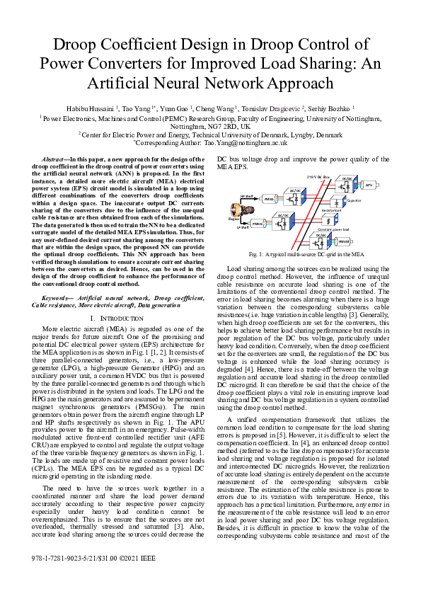 (PDF) Droop Coefficient Design in Droop Control of Power Converters for ...
