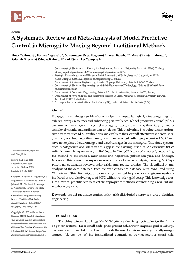 (PDF) A Systematic Review and Meta-Analysis of Model Predictive Control ...