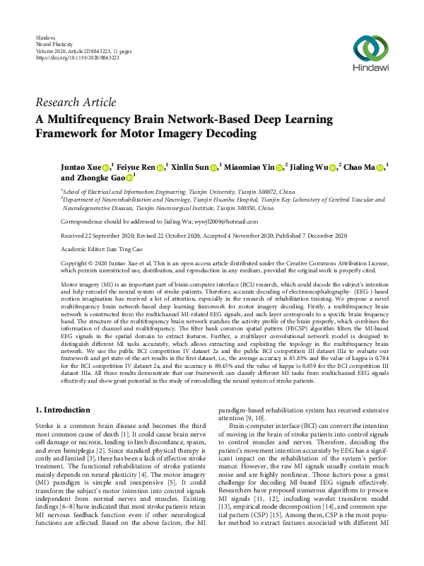 (PDF) A Multifrequency Brain Network-Based Deep Learning Framework for ...